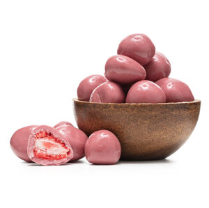 GRIZLY Lyofilizované jahody v čokoláde Ruby 250 g